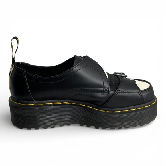 Dr. Martens Sidney Cow Hair Double Monk Platform Creepers Men's 6 Women's 7 - Picture 6 of 14
